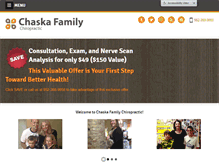 Tablet Screenshot of chaskafamilychiro.com